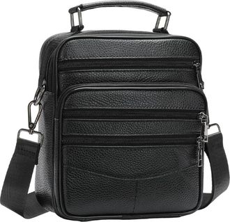 Generic Mens Leather Shoulder Messenger Bag, Practical Business Satchel with Casual Design, Ideal for Working Shopping School Daily Use, Versatile Crossbody B