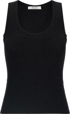 Max Mara Editta Tank Top - Dames - Tops zonder mouwen - Zwart - L - Polyester - Tops