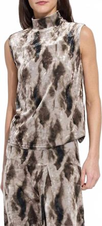 Lyss&eacute; Dominique St Velvet Top In Abstract Obsession