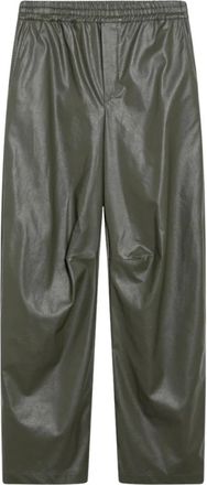 Maison Margiela Wijde broek - Dames - Broeken - Groen - 2XS - Broeken