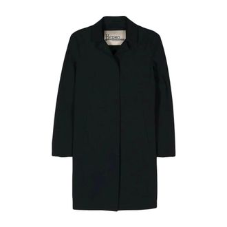 Herno Parkas, female, Black, Size: 2XL Classic Coat