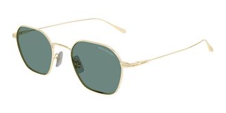 Montblanc MB0472S 004 Mens Sunglasses Gold Size 50
