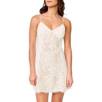 Rya Collection Royale Embroidered Chemise in Ivory at Nordstrom, Size X-Small
