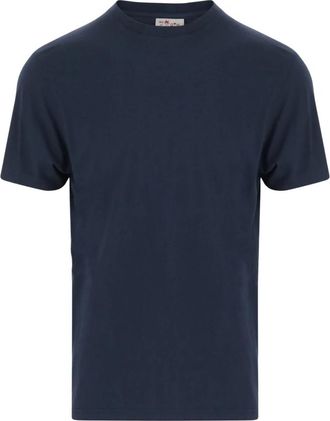 MC2 Saint Barth Navy Katoen Crew Neck T-shirt - Heren - T-shirts - Blauw - 3XL - Katoen - Tops