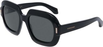 Ferragamo SF2068SE 001 Womens Sunglasses Black Size 54