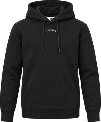 John Richmond Sudadera con Mini Logo - Sweatshirts & Hoodies - Hombre - Negro - XS