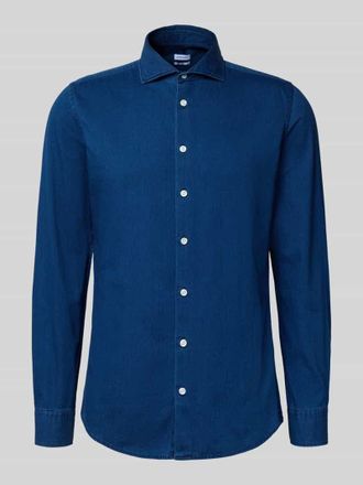 Seidensticker Slim Fit Business-Hemd mit Kentkragen Modell Spread in Marine, Größe 38