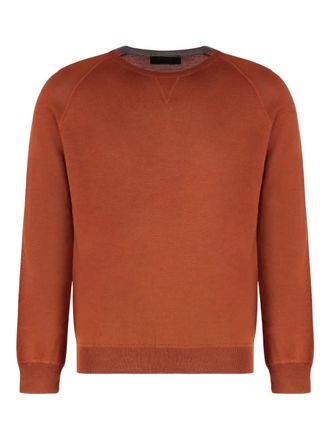 Moorer Pico-ZEF raglan crew-neck sweater - Orange