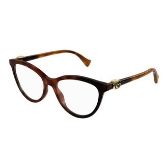 Gucci Glasses, female, Brown, 53 MM, Stylish Eyeglasses