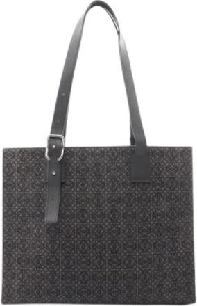 Loewe Pre-owned Canvas Schoudertas - Heren - Vintage Shopper - Zwart - ONE Size - Leer - Vintage