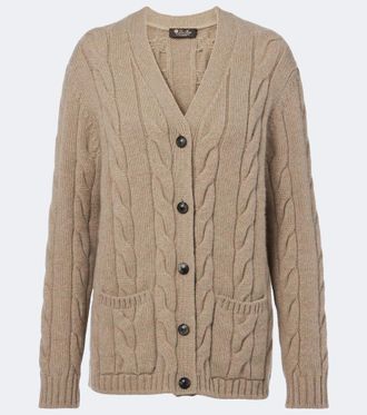Loro Piana Napier cable-knit cashmere cardigan