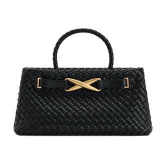 JW PEI Cabas Elora Tress&eacute; - female - JW PEI - Handbags - Black - ONE SIZE - Bags