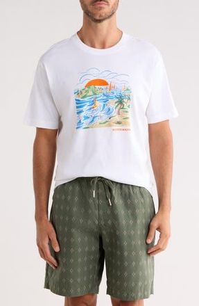Scotch & Soda Island Graphic T-Shirt in Bright White at Nordstrom Rack, Size X-Large