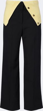 Loewe Paneled wool wide-leg pants
