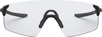 Oakley EVZero Blades 155mm Photochromatic Rimless Shield Sunglasses in Rubber Black/Photochromic at Nordstrom