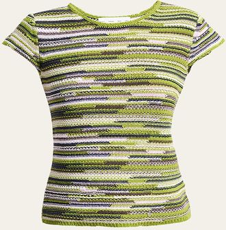 Proenza Schouler Veya Textured Knit Tee