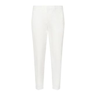 Fay Slim-fit Trousers, male, White, W36, White Slim Fit Trousers