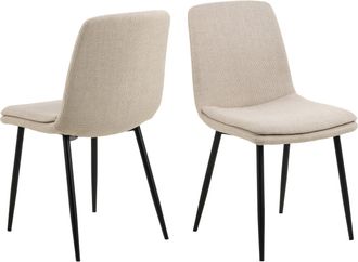 Furniture To Go Becca Dining Chair in Beige Set of 4