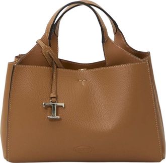 Tod's Brown T Timeless Mini Tote