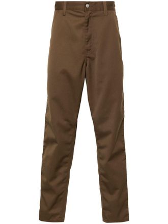 Carhartt Work in Progress Simple straight-leg trousers - men - Cotton/Polyester/Cotton/Polyester - 34 - Brown