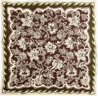 Madewell Medium Silk Bandana in Dark Brown at Nordstrom