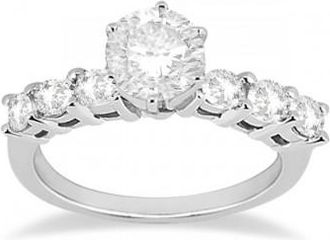 Allurez Seven-Stone Diamond Engagement Ring in 14k White Gold (0.30 ctw)