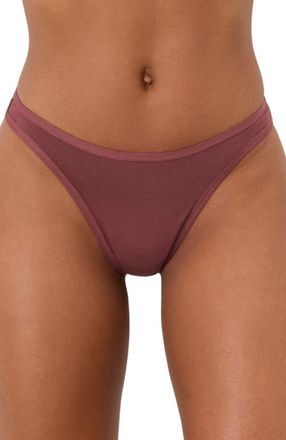 Pact Everyday Classic Fit Thong 5-Pack Made With Organic Cotton in Everyday Lakeside Lilies at Nordstrom, Size Xx-Large