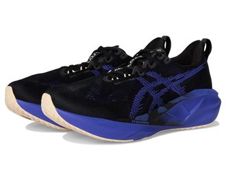 Asics Novablast 5 Mens Running Shoes Black/Cobalt Burst : 11.5 EE - Wide, Synthetic