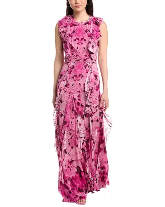 Marchesa Printed Maxi Dress