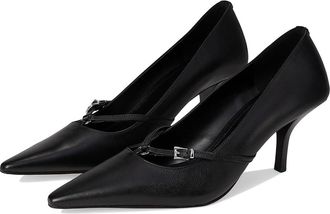 Michael Kors Selina Pump Womens Shoes Black 1 : 7.5 M, Suede