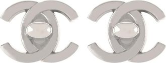 Chanel 1996 Turn Lock clip-on earrings - Silver