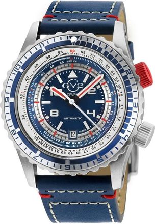 Gevril Group Contasecondi Blue Dial Mens Watch 3507