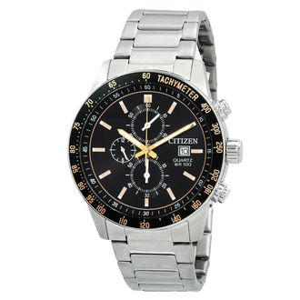 Citizen Chronograph Quartz Black Dial Mens Watch AN3681-57E