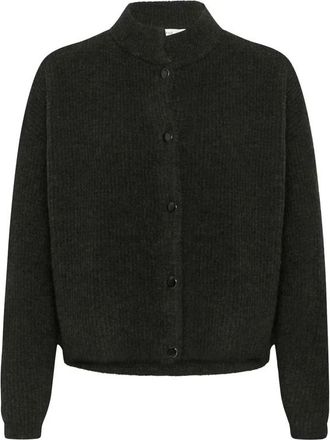 Gestuz Alpha GZ korte cardigan - Dames - Vesten - Groen - XS - Wol - Truien & Vesten