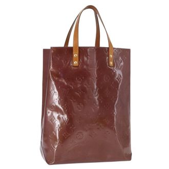 Louis Vuitton Reade Handbag Monogram Vernis Purple Patent_Leather Handbag (Pre-Owned)