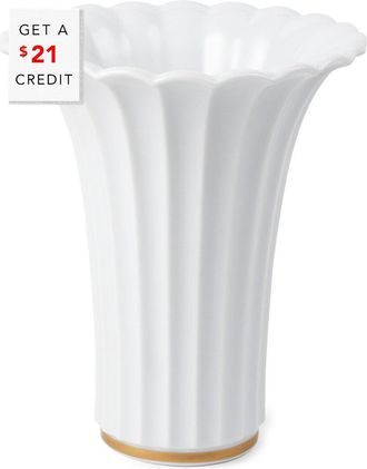 ROYAL COPENHAGEN Golden Christmas Trumpet Vase with $21 Credit