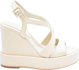Paloma Barceló White Wedge Sandals