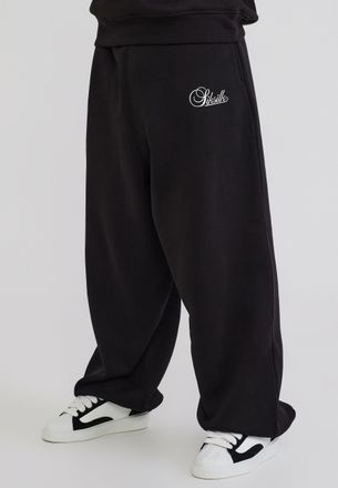 Siksilk Hombres Negro Esenciales Joggers XL