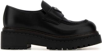Prada Dark Brown Leather Loafers