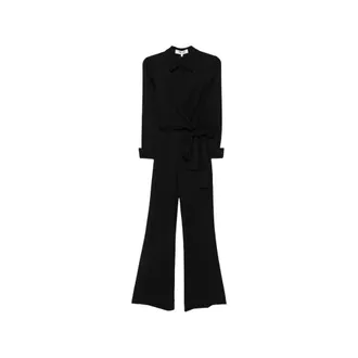 Diane Von F&uuml;rstenberg Jumpsuits & Playsuits, Dames, Zwart, S, Nylon, Michele Jumpsuit