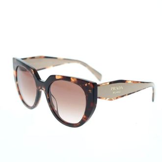 Prada Sunglasses, unisex, Beige, 52 MM, Elegant Oversized Cat-Eye Sunglasses