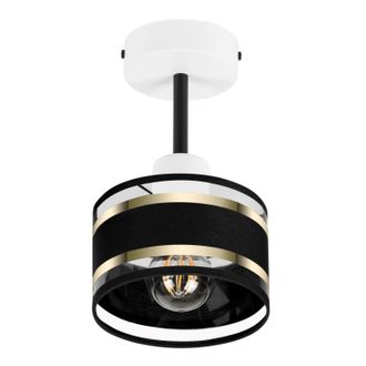 OEM L&aacute;mpara De Techo Blanca Con Pantalla, Metal Industrial, 1xe27, Iluminaci&oacute;n Led Moderna Para Sal&oacute;n, Cocina, Dormitorio, Habitaci&oacute;n Infantil, Loft