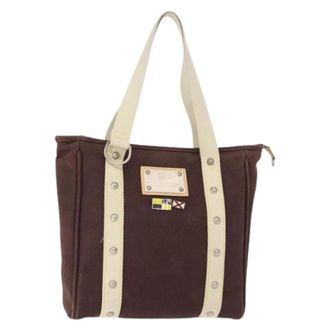 Louis Vuitton Pre-owned Tote Bags, female, Brown, Size: ONE SIZE Pre-owned Canvas Tote Bag