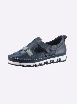 Gemini Slipper GEMINI, Damen, Gr. 36, blau (dunkelblau), Glattleder, Schuhe Slipper