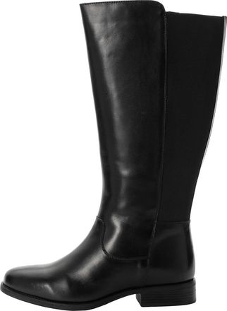 Sheego Weitschaftstiefel SHEEGO, Damen, Gr. 37, XXL-Schaft, schwarz, Glattleder, Leder, Schuhe Weitschaftstiefel