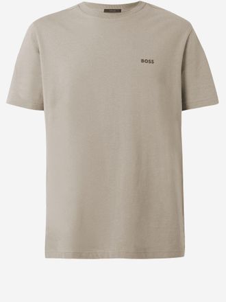 HUGO BOSS Stretch Cotton T Shirt With Logo