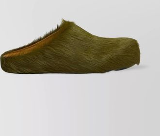 Marni long hair calfskin fussbett sabot
