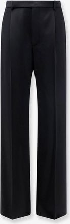 Saint Laurent Pantaloni fluidi sartoriali in lana certificata - SAINT LAURENT - gender_Man