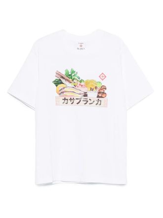 Casablanca Graphic Cotton T -Shirt