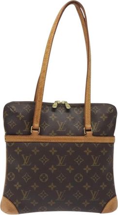 Louis Vuitton Coussin Bag Monogram Embossed Lambskin Brown Canvas Bag (Pre-Owned)